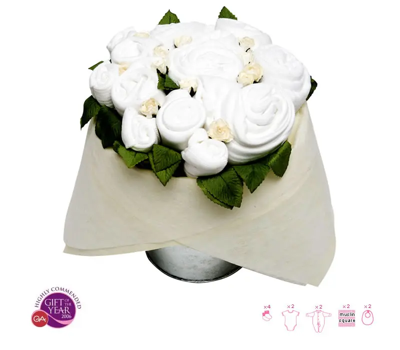 Flower Pail Classic White