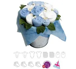 Flower Pail Blue